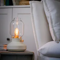 Lampă de masă Ikea Tarnaby Beige photo 4