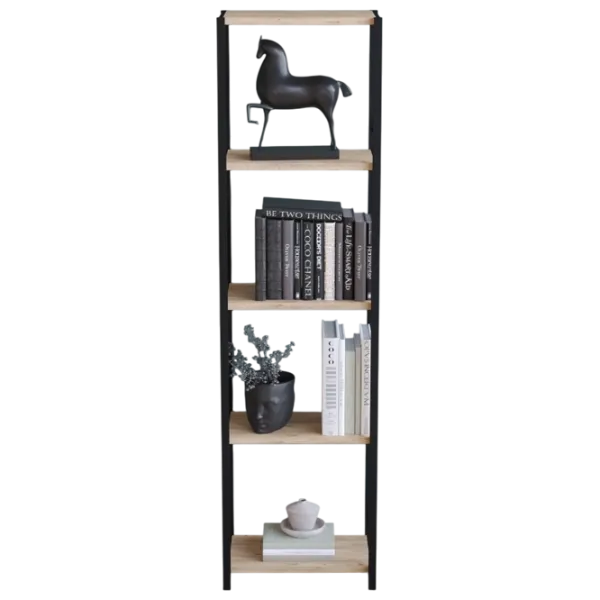 Стеллаж Remaks Dar 150 x 40.5 x 26см cm / ЛДСП / Black photo 1 Стеллаж Remaks Dar 150 x 40.5 x 26см cm / ЛДСП / Black photo 1