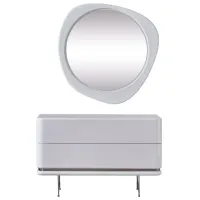 Comodă Seskalar Arke Mirror 80 x 124 x 47 / MDF / Alb