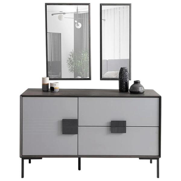Comodă Evmoda ALMERA 82 x 140 x 45 / PAL / Gray photo 1