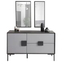 Комод Evmoda ALMERA 82 x 140 x 45см / ДСП / Серый 