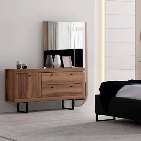 Comodă Evmoda Alya 80 x 140 x 45 / PAL / Maro photo 2