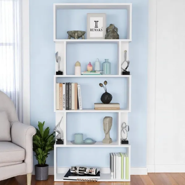 Etajeră Remaks Lilly 6 Shelf 175 x 60 x 20 cm / PAL / White photo 4