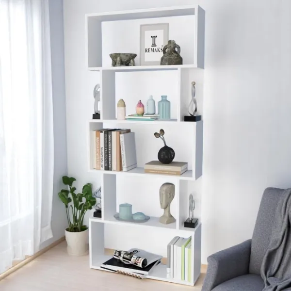 Etajeră Remaks Lilly 6 Shelf 175 x 60 x 20 cm / PAL / White photo 5