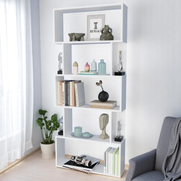 Etajeră Remaks Lilly 6 Shelf 175 x 60 x 20 cm / PAL / White photo 5