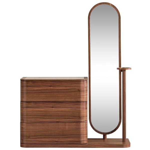 Comodă Seskalar Keops Mirror Original 171 x 127 x 49 / MDF / Maro photo 1