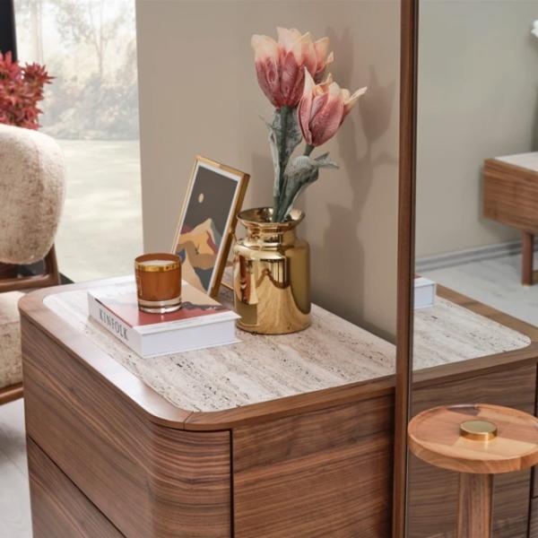 Comodă Seskalar Keops Mirror Original 171 x 127 x 49 / MDF / Maro photo 5