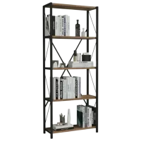 Стеллаж Remaks Small 150 x 55 x 26см cm / ЛДСП / Black