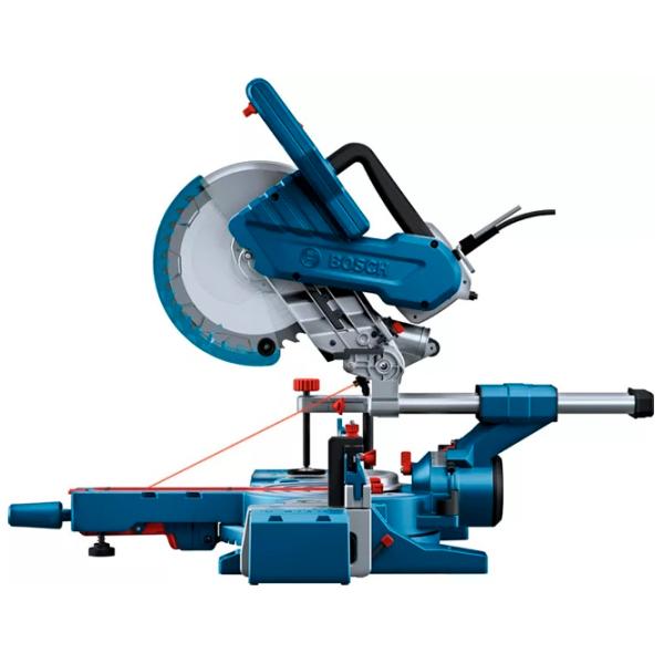 Fierăstrău pentru tăieri înclinate Bosch GCM 254 D 254 mm / Blue photo 2