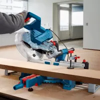 Fierăstrău pentru tăieri înclinate Bosch GCM 254 D 254 mm / Blue photo 5