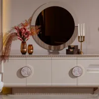 Comodă Luxe Life Belezza 88 x 230 x 51 / MDF / Alb