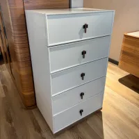 Comodă Evmoda Loren 116 x 60 x 50 / MDF / Alb