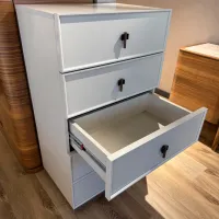 Comodă Evmoda Loren 116 x 60 x 50 / MDF / Alb photo 2