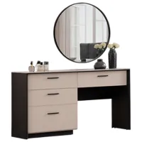 Комод Evmoda Nora 80.5 x 140 x 48см / МДФ / Серый 