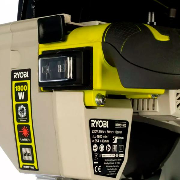 Торцовочная пила Ryobi RTMS1800G 254 мм / Черный photo 12