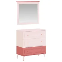 Comodă Newjoy Dream 87.5 x 85 x 45 / LPAL / Cream - Roz