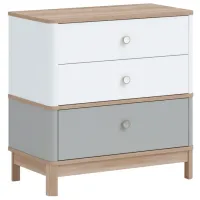 Comodă Newjoy Bono 85 x 85.5 x 47 / MDF / Sur - Alb - Lemn