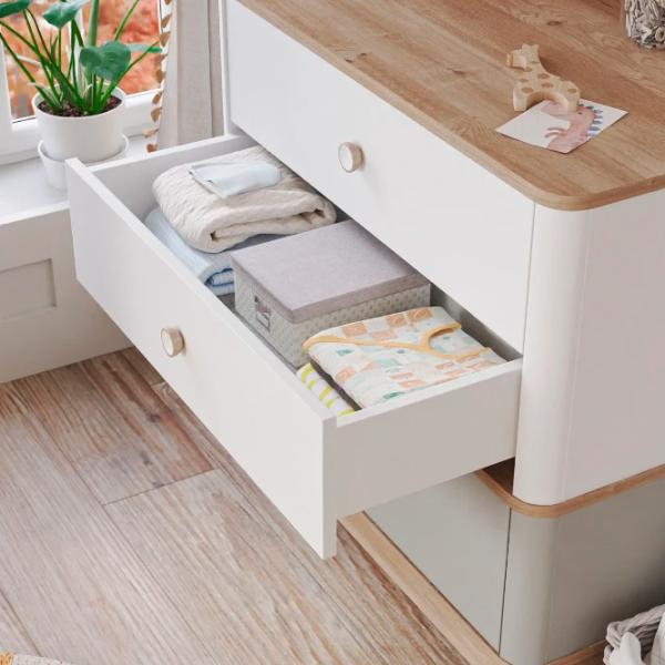 Comodă Newjoy Bono 85 x 85.5 x 47 / MDF / Sur - Alb - Lemn photo 5 Comodă Newjoy Bono 85 x 85.5 x 47 / MDF / Sur - Alb - Lemn photo 5