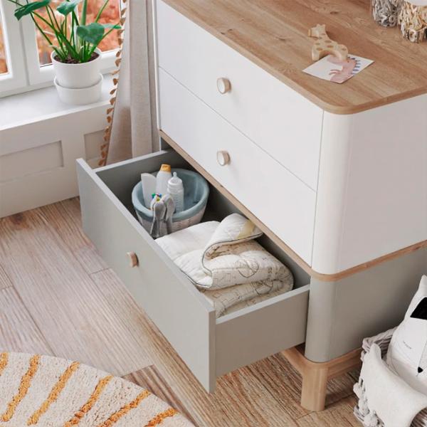 Comodă Newjoy Bono 85 x 85.5 x 47 / MDF / Sur - Alb - Lemn photo 6 Comodă Newjoy Bono 85 x 85.5 x 47 / MDF / Sur - Alb - Lemn photo 6