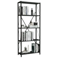 Etajeră Remaks Small 150 x 55 x 26 cm / PAL / Black