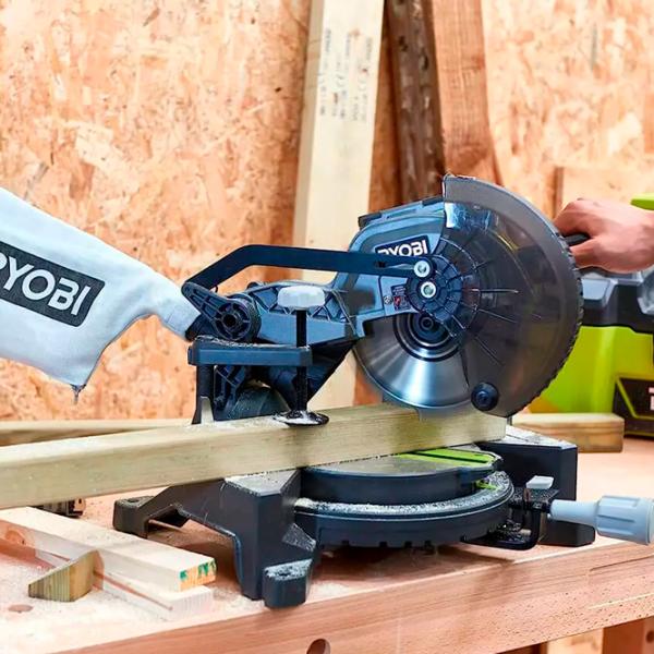 Fierăstrău pentru tăieri înclinate Ryobi EMS190DCL 190 mm / Inox photo 7