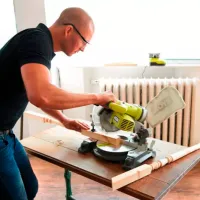 Fierăstrău pentru tăieri înclinate Ryobi EMS190DCL 190 mm / Inox photo 8