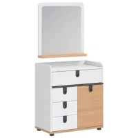 Comodă Newjoy Solid 88 x 45.5 x 43.5 / LPAL / Alb - Lemn