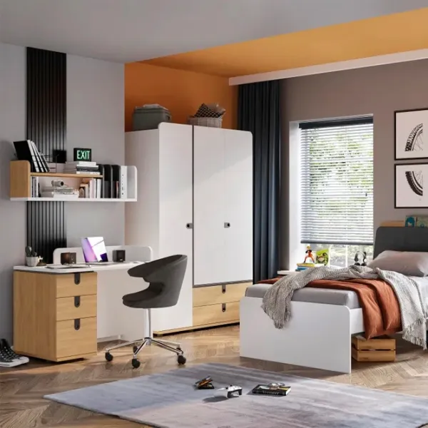 Comodă Newjoy Solid 88 x 45.5 x 43.5 / LPAL / Alb - Lemn photo 2 Comodă Newjoy Solid 88 x 45.5 x 43.5 / LPAL / Alb - Lemn photo 2