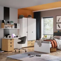 Comodă Newjoy Solid 88 x 45.5 x 43.5 / LPAL / Alb - Lemn photo 2