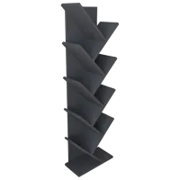 Стеллаж Remaks Zikzak 130 x 35 x 19.5см cm / ЛДСП / Anthracite photo 2