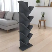Стеллаж Remaks Zikzak 130 x 35 x 19.5см cm / ЛДСП / Anthracite photo 5