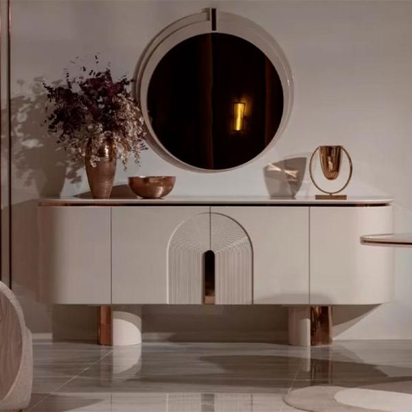 Comodă Luxe Life Aura 91 x 230 x 50 / MDF / Alb photo 1