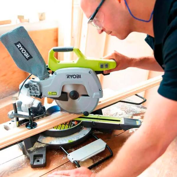 Fierăstrău pentru tăieri înclinate Ryobi EMS216L 216 mm / Inox photo 6
