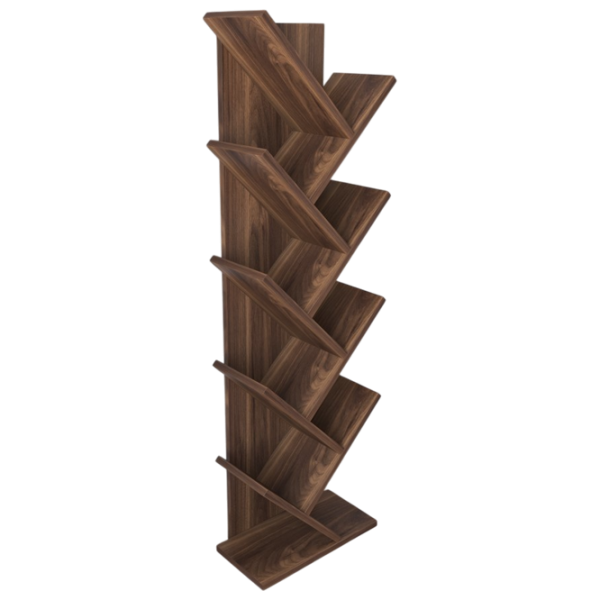 Etajeră Remaks Zikzak 130 x 35 x 19.5 cm / PAL / Walnut photo 2