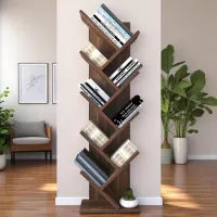 Стеллаж Remaks Zikzak 130 x 35 x 19.5см cm / ЛДСП / Oреховый photo 4