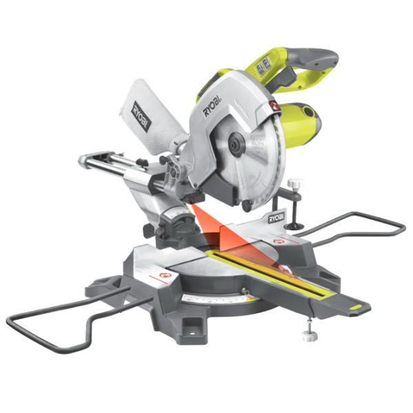 Fierăstrău pentru tăieri înclinate Ryobi EMS305RG 305 mm / Inox photo 1