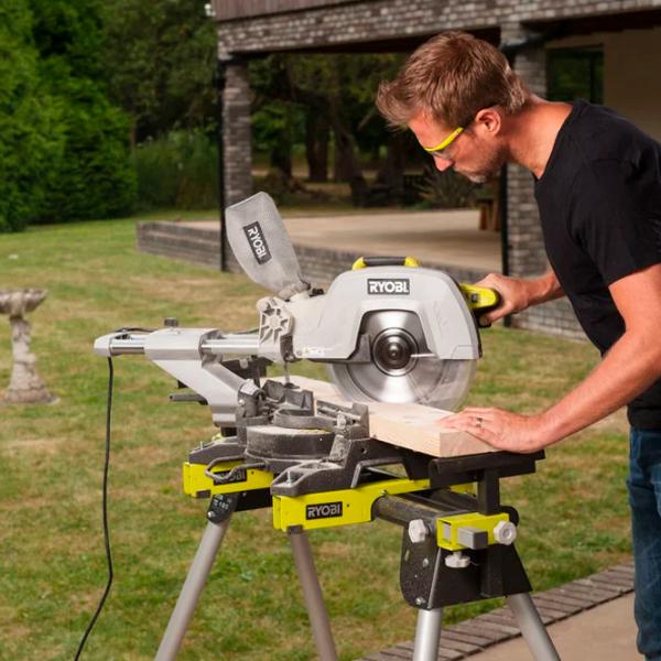 Fierăstrău pentru tăieri înclinate Ryobi EMS305RG 305 mm / Inox photo 8