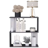 Стеллаж Remaks Asimetrik 2 70.8 x 53.5 x 22см cm / ЛДСП / Anthracite