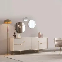 Comodă Evmoda Isabella 84 x 200 x 45 / PAL / Cream photo 4