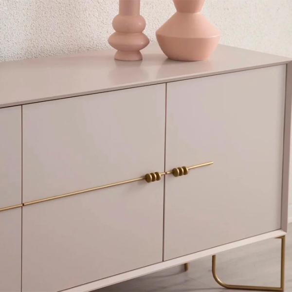 Comodă Evmoda Isabella 84 x 200 x 45 / PAL / Cream photo 5