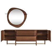 Comodă Seskalar Keops Mirror Original 79 x 225 x 50 / MDF / Maro photo 3