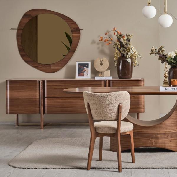 Comodă Seskalar Keops Mirror Original 79 x 225 x 50 / MDF / Maro photo 4
