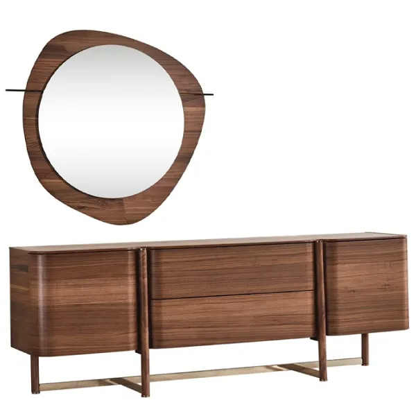 Comodă Seskalar Keops Mirror Original 79 x 225 x 50 / MDF / Maro photo 5