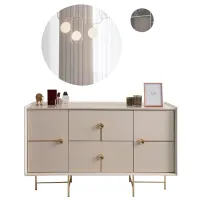 Comodă Evmoda Isabella 84 x 140 x 44 / PAL / Cream