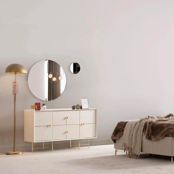 Comodă Evmoda Isabella 84 x 140 x 44 / PAL / Cream photo 2