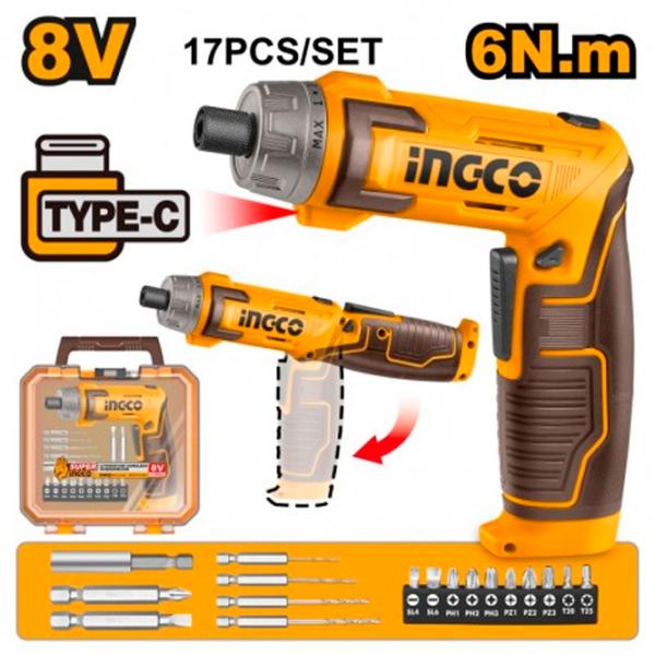 Шуруповерт INGCO CSDLI08025 220 об/мин photo 4