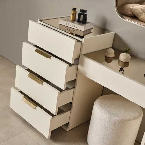 Comodă Evmoda Toscana 137 x 95 x 45 / PAL / Alb photo 3