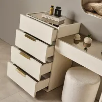 Comodă Evmoda Toscana 137 x 95 x 45 / PAL / Alb photo 3