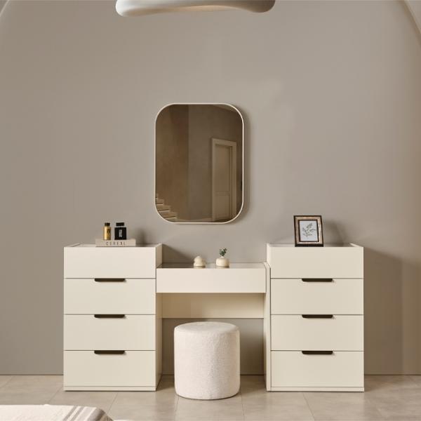 Comodă Evmoda Toscana 137 x 95 x 45 / PAL / Alb photo 4