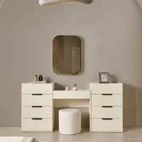 Comodă Evmoda Toscana 137 x 95 x 45 / PAL / Alb photo 4